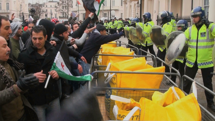 London Embassy Attacked